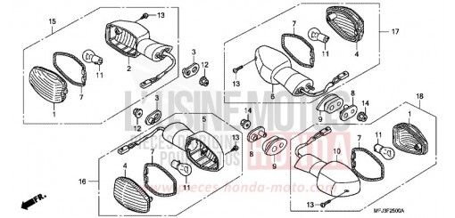 CLIGNOTANT (1) CBR600RR8 de 2008